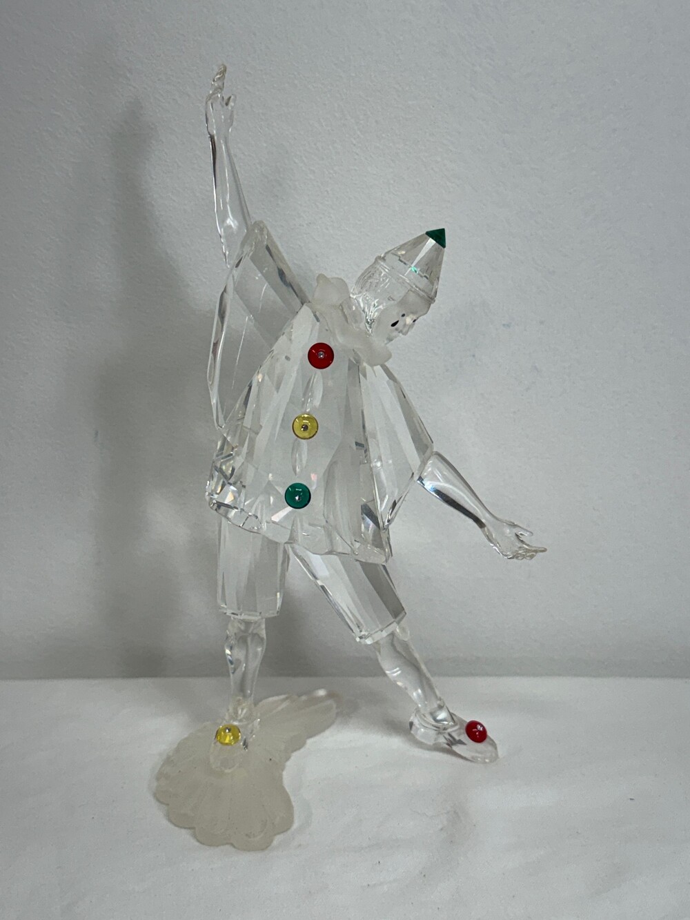 Swarovski Pierrot SCS 230586 Crystal Figurine 1999 Masquerade Series